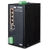 Planet - Industriële Zonne-energie 5-poorts Managed Switch - Blauw - Netwerkschakelaar