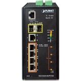 Planet - L2+ 4-poorts Netwerkschakelaar - Zwart - Ultra PoE - 10/100/1000T