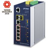 Planet - L2+ 4-poorts Netwerkschakelaar - Zwart - Ultra PoE - 10/100/1000T