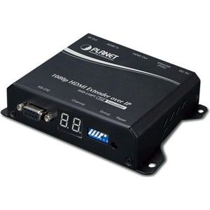 PLANET IHD-210PT audio/video extender AV-zender Zwart