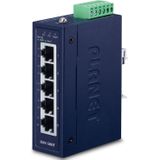 PLANET ISW-500T - 5-Port Industrial Fast Ethernet Switch - IP30 - Metalen Behuizing