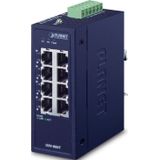 Planet - Industrial - 8-poorts Ethernet Switch - 10/100TX - IP30 - ESD-bescherming