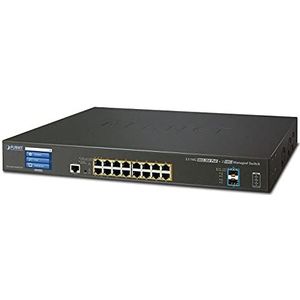 Planet GS522016UP2XV - L2+ - Gigabit Ethernet (10/100/1000) - Power over Ethernet (PoE) - Rack-montage - 1.25U