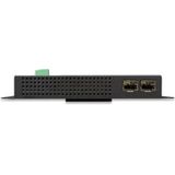 Planet - PLANETIndustrial 8-Port Gigabit PoE Wand-switch - Zwart - 20 Gbit/s
