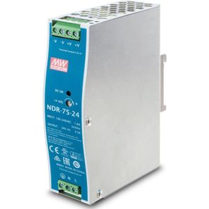 Planet Technology - PWR-serie - DIN-Rail Voeding - Grijs - 75 Watt - 24V