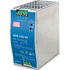 Planet Din-Rail Voeding PWR-240-48 240 watt (240 W), PC-voedingseenheid, Blauw, Grijs