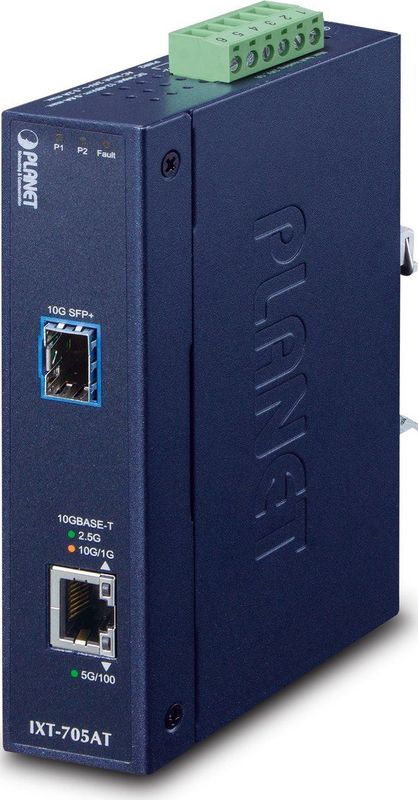 Planet - IXT-705AT - Netwerk Media Converter - Data Converter - Zwart - IP30 Bescherming