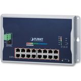 PLANET IP40, IPV6/IPV4, 16-PORT 1000TP + 2-PORT 100/1000X SF
