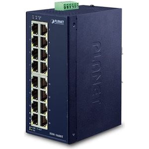Hubs & Switches - Blauw - Metaal - 16 RJ-45 Ethernet-poorten