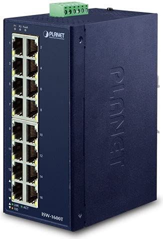 Hubs & Switches - Blauw - Metaal - 16 RJ-45 Ethernet-poorten