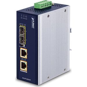 Planet Industriële 2-poorts 100/1000X, Data converter