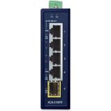 Planet - IP30 Compact size Switch - 4-Port Gigabit Ethernet - 1P SFP