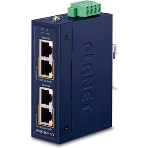 PLANET - IPOE-260-12V - 2-Port PoE+ Injector - 12V - Gigabit Ethernet