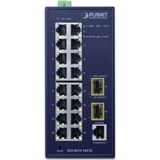 PLANET - IGS421516T2S - Industrial L2/L4 16-Port Switch - Redundant Voeding