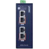 Planet - IP30 - Netwerkschakelaar - Blauw - Industrieel - 2-poorts - PoE