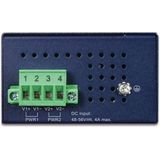 Planet - IP30 - Netwerkschakelaar - Blauw - Industrieel - 2-poorts - PoE