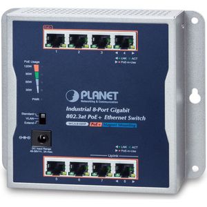 PLANET - WGS-818HP - Managed Switch - 8-Port - Gigabit - PoE+