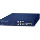 Planet - 10/100/1000T - Managed L2/L4 Gigabit Ethernet Switch - Blauw