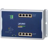 Planet - IP30 - Switch - Zwart - 4-Port - 10/100/1000T - PoE+