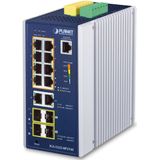 Planet - IP30 Industrial L2+/L4 - Managed Switch - 8-poorts - IP30 - DIN-Rail