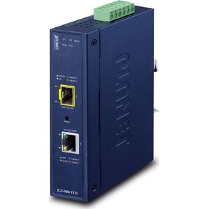 Planet - Industrial 1-Port - Data Converter - Aluminium - IP30 - RJ45