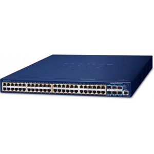 Planet - Network Switch - Managed L3 - Gigabit Ethernet - Power over Ethernet - Blauw