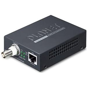 Planet - 1-Port 10/100TX over Coaxiale Long Reach Ethernet Extender - Zwart - Metalen Constructie