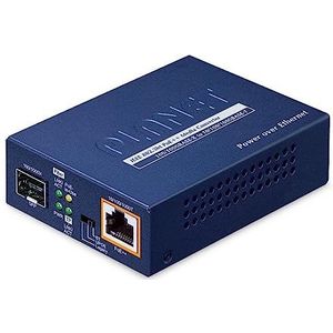 Mediaconverter - 1-poorts - Ethernet - Robuuste Metalen Behuizing - PoE 60W
