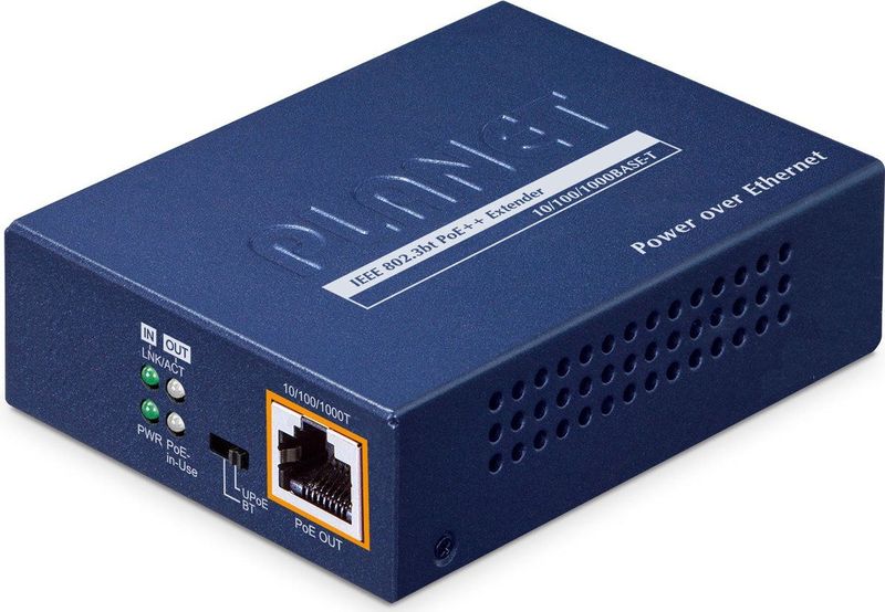 Planet - 1-Port 802.3bt naar 1-Port - Router - Blauw - Metalen Behuizing