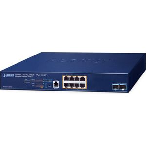 Planet - Layer 3 - Managed Ethernet Switch - 8-Port 2.5GBASE-T - 2-Port 10GBASE-X SFP+
