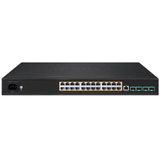 Planet - Managed AV Switch - 450W PoE - 24 Poorten - 10G Ethernet