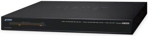 Planet - Managed AV Switch - 450W PoE - 24 Poorten - 10G Ethernet
