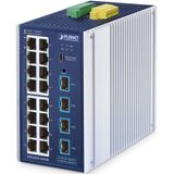 Planet - IGS-4215-16T4 - Managed Switch - 16 Poorten - DIN-Rail