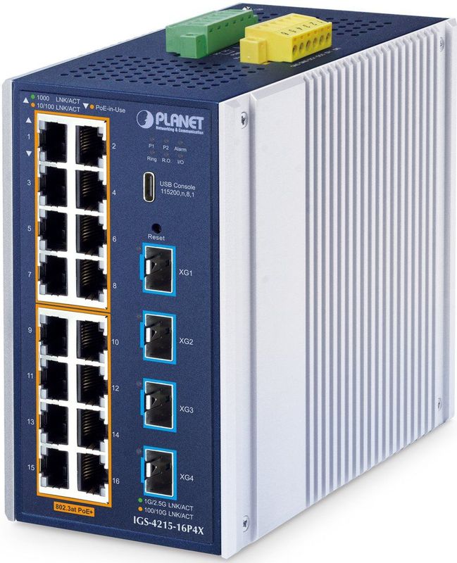 Planet - IGS-4215-16P4X - Netwerkschakelaar - 16 Poorten - PoE+ Ondersteuning