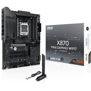 ASUS - X870 MAX GAMING WIFI7 Moederbord - Zwart - Socket AM5 - ATX
