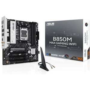 ASUS - MB B850M MAX GAMING WIFI - Moederbord - Zwart - AM5 - mATX
