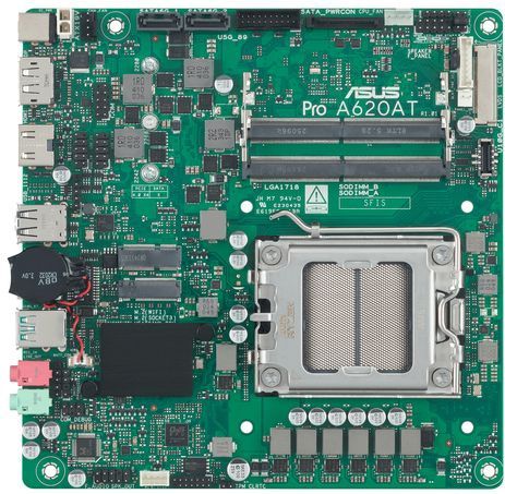 ASUS PRO A620AT-CSM - Moederbord - Mini-ITX - AM5 - Ondersteunt tot 128GB DDR5-RAM