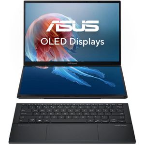 ASUS Zenbook Duo (14", 1000 GB, 16 GB, DE, Intel Core Ultra 9 285H), Notebook, Grijs
