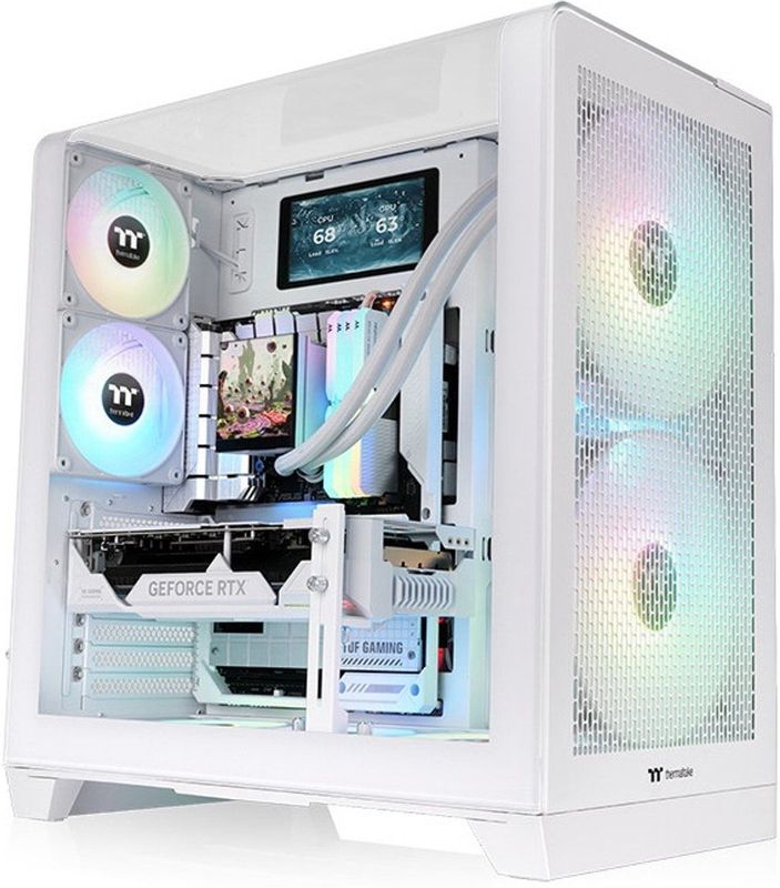 Thermaltake - View 390 Air - Midi Tower PC-behuizing - Snow White - Staal en Glas