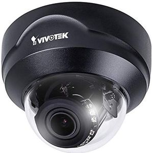 Vivotek Fixed Dome IP-camera, 4 MP, IR LED 30M, indoor, 2,8-12 mm zwart