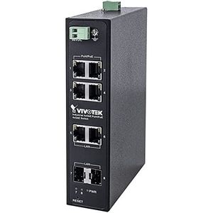 Vivotek AW-IHH-0800 (8 ports), Netwerkschakelaar, Zwart