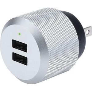 Just Mobile - AluPlug - Oplader - Wit - USB - 2 Poorten