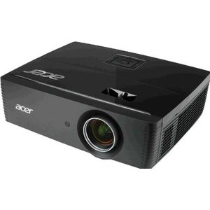 Acer P7215 DLP-projector (6.000 ANSI lumen, 1.024 x 768 pixels, contrast 2.100:1, RJ45-aansluiting, 1 x HDMI met HDCP, incl. 1x12V Trigger DC-out canvasbediening) zwart