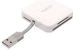 PNY - USB 2.0 Geheugenkaartlezer - Wit - Ondersteunde Formaten: SD, MicroSD, Mini SD, MMC, Memory Stick, xD, CF