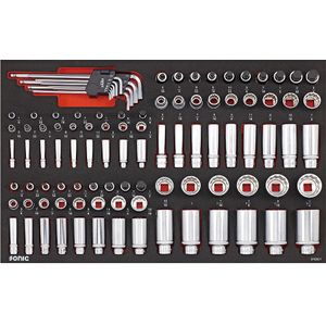 Sonic Doppenset 1/4&#34;, 3/8&#34; & 1/2&#34;, 12-Kant 100-Delig