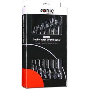 Sonic - Dubbele Steeksleutelset - 8 Delig - Chroom Vanadium