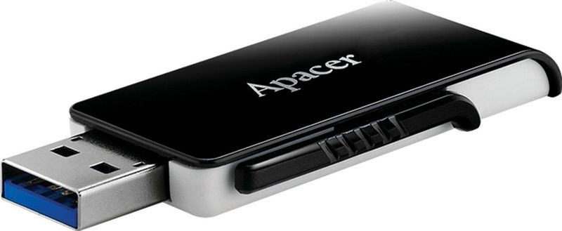 Apacer - Pendrive AH350 - USB-stick - Zwart - 64 GB