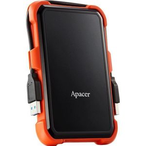 Apacer 2TB AC630 IP55 2,5 inch U3 harde schijf, zwart/oranje, USB-A 3.2 Gen 1 (5