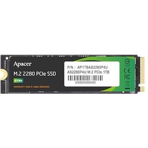 Apacer SSD APACER AS2280P4U 1TB M.2 PCIE GEN3 X4 NVME 3500/3000 MB/S (1000 GB), SSD