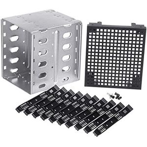 Oikabio 5,25 5 X 3,5 SATA HDD Cage Rack harde schijf behuizing harde schijf compartiment adapter